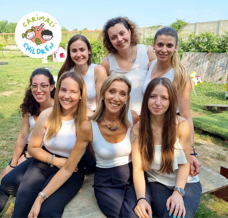 Carimali Children project team in an outdoor learning space